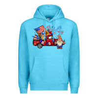 Ocean Blue american gnomies truck Premium Hoodie - BarkalooDesign