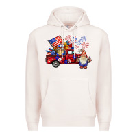 Pale Pink american gnomies truck Premium Hoodie - BarkalooDesign