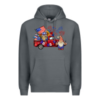 Rock american gnomies truck Premium Hoodie - BarkalooDesign