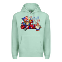 Seafoam american gnomies truck Premium Hoodie - BarkalooDesign