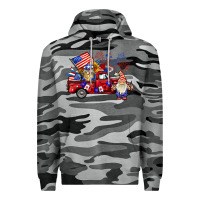 Slate Camo american gnomies truck Premium Hoodie - BarkalooDesign