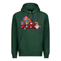 Sports Green american gnomies truck Premium Hoodie - BarkalooDesign