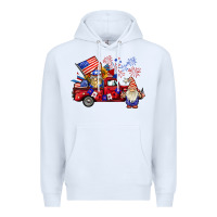 White american gnomies truck Premium Hoodie - BarkalooDesign