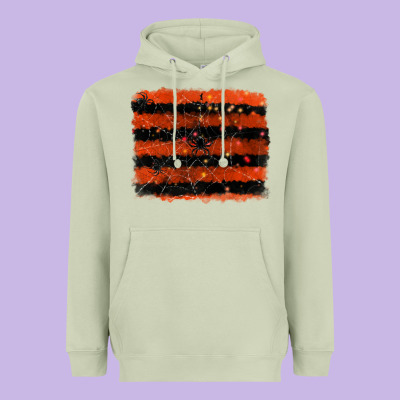 Halloween Spider Backround Heavyweight Hoodie Designed By Ranaportraitstore