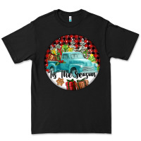 Black Tis The Season Truck Premium Tee - FaDigitalArtStudio