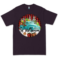 Plum Tis The Season Truck Premium Tee - FaDigitalArtStudio