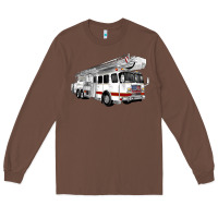 Chestnut White Fire Truck Long Sleeve Tee - Artiststas