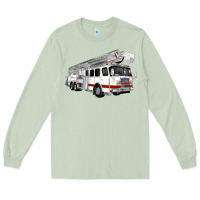 Matcha White Fire Truck Long Sleeve Tee - Artiststas