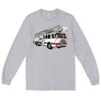 Moon Dust White Fire Truck Long Sleeve Tee - Artiststas