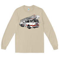 Mushroom White Fire Truck Long Sleeve Tee - Artiststas