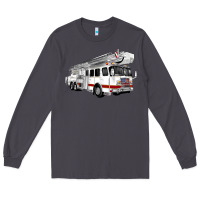 Smoke White Fire Truck Long Sleeve Tee - Artiststas