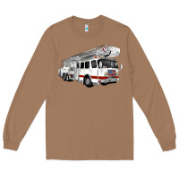 Toasted Coconut White Fire Truck Long Sleeve Tee - Artiststas