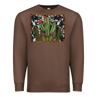 Chestnut aztec cowhide cacti Premium Sweatshirt - RanaPortraitStore