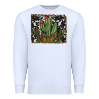 White aztec cowhide cacti Premium Sweatshirt - RanaPortraitStore