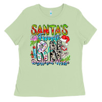 Matcha Santa's Favorite RN Registered Nurse Ladies Tee - CowhideDigitalArt