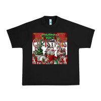 Black merry Christmas Urban Heavy Tee - CowhideDigitalArt