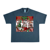 Midnight Navy merry Christmas Urban Heavy Tee - CowhideDigitalArt