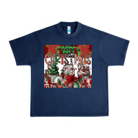 Navy merry Christmas Urban Heavy Tee - CowhideDigitalArt