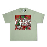 Oil Green merry Christmas Urban Heavy Tee - CowhideDigitalArt