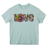 Arona tie dye sunflower love Heavy Core Tee - RanaPortraitStore