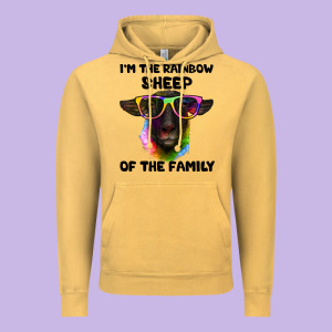 I'm The Rainbow Sheep Of The Family Suffolk Sheep Vintage Hoodie Designed By Artiststas