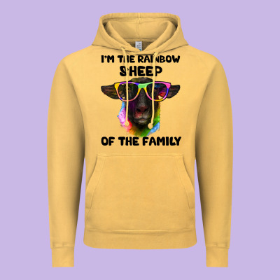 I'm The Rainbow Sheep Of The Family Suffolk Sheep Vintage Hoodie Designed By Artiststas