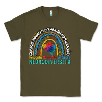Army Green Recognize normalize embrace neurodiversity Autism Classic Tee - FaDigitalArtStudio