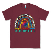 Burgundy Recognize normalize embrace neurodiversity Autism Classic Tee - FaDigitalArtStudio