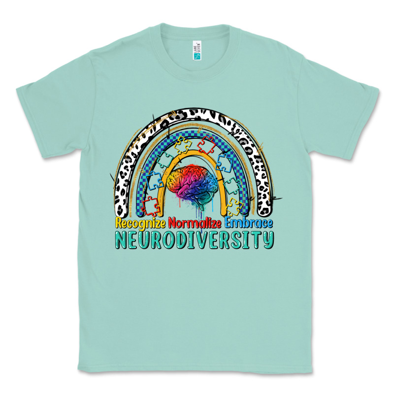 Recognize Normalize Embrace Neurodiversity Autism Classic Tee by FaDigitalArtStudio | Teevron