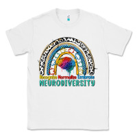 White Recognize normalize embrace neurodiversity Autism Classic Tee - FaDigitalArtStudio