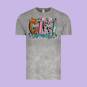 Gigi Bunny Vintage Tee Designed By Cowhidedigitalart