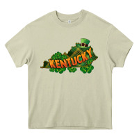 Mossy Kentucky map St. Patrick's Day Heavy Core Tee - FaDigitalArtStudio