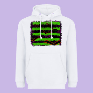 Halloween With Bat Backround Heavyweight Hoodie Designed By Ranaportraitstore