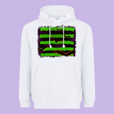 Halloween With Bat Backround Heavyweight Hoodie Designed By Ranaportraitstore