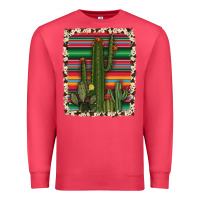 Cardinal serape cowhide cacti Premium Sweatshirt - RanaPortraitStore