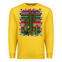 Lemon serape cowhide cacti Premium Sweatshirt - RanaPortraitStore