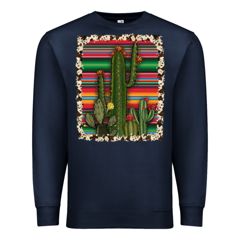 Serape Cowhide Cacti Premium Sweatshirt by RanaPortraitStore | Teevron