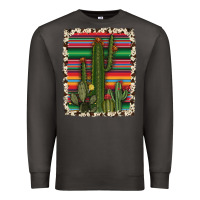 Smoke serape cowhide cacti Premium Sweatshirt - RanaPortraitStore