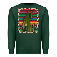 Sports Green serape cowhide cacti Premium Sweatshirt - RanaPortraitStore
