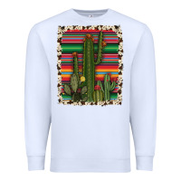 White serape cowhide cacti Premium Sweatshirt - RanaPortraitStore