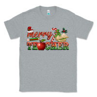 Heather Grey merry teacher Classic Tee - BarkalooDesign