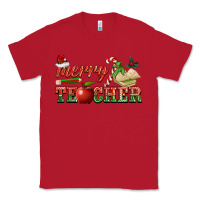 Red merry teacher Classic Tee - BarkalooDesign