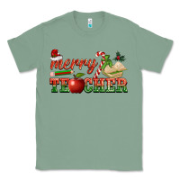 Sage merry teacher Classic Tee - BarkalooDesign