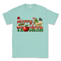 Seafoam merry teacher Classic Tee - BarkalooDesign