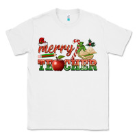 White merry teacher Classic Tee - BarkalooDesign
