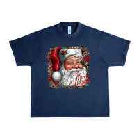 Navy merry Christmas santa Urban Heavy Tee - CowhideDigitalArt