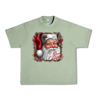 Oil Green merry Christmas santa Urban Heavy Tee - CowhideDigitalArt