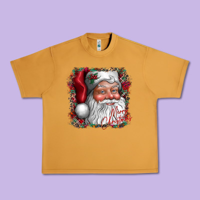 Merry Christmas Santa Urban Heavy Tee Designed By Cowhidedigitalart