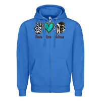 True Royal Peace Love Indians Zipper Hoodie - Jasminsmagicworld