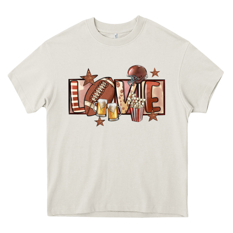 Football Love Heavy Core Tee by FaDigitalArtStudio | Teevron